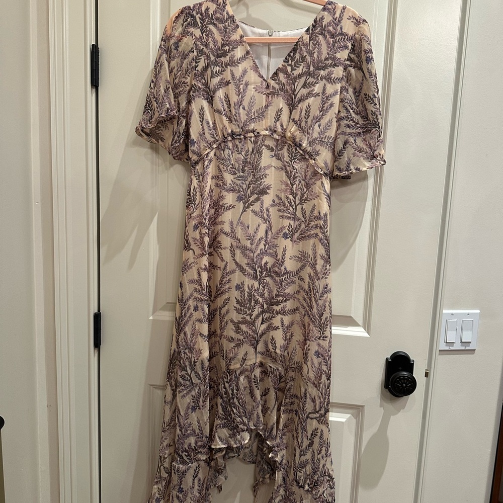 Sundance Floral Print V-Neck Dress